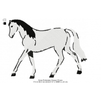 Horse Embroidery Design 13